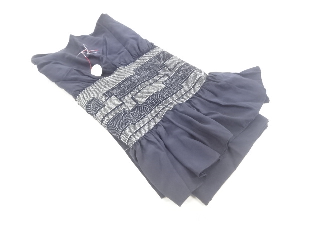 JAPANESE HEKO OBI / FOR MEN / UNUSED / SHIBORI / CLASSICAL PATTERN